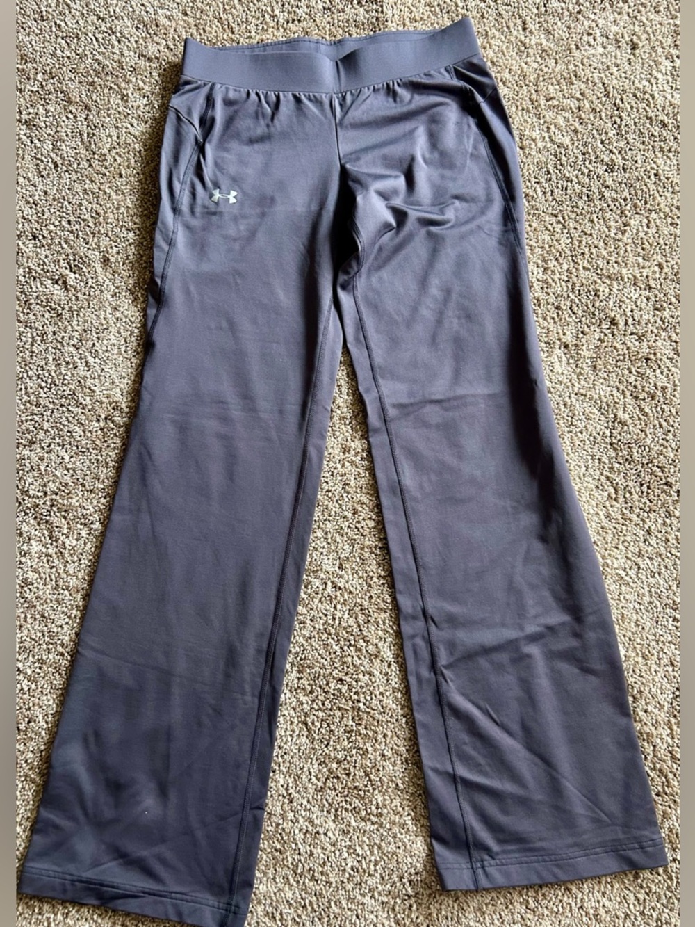 Under Armour Gray Active Bootcut Coldgear Fitted bottoms